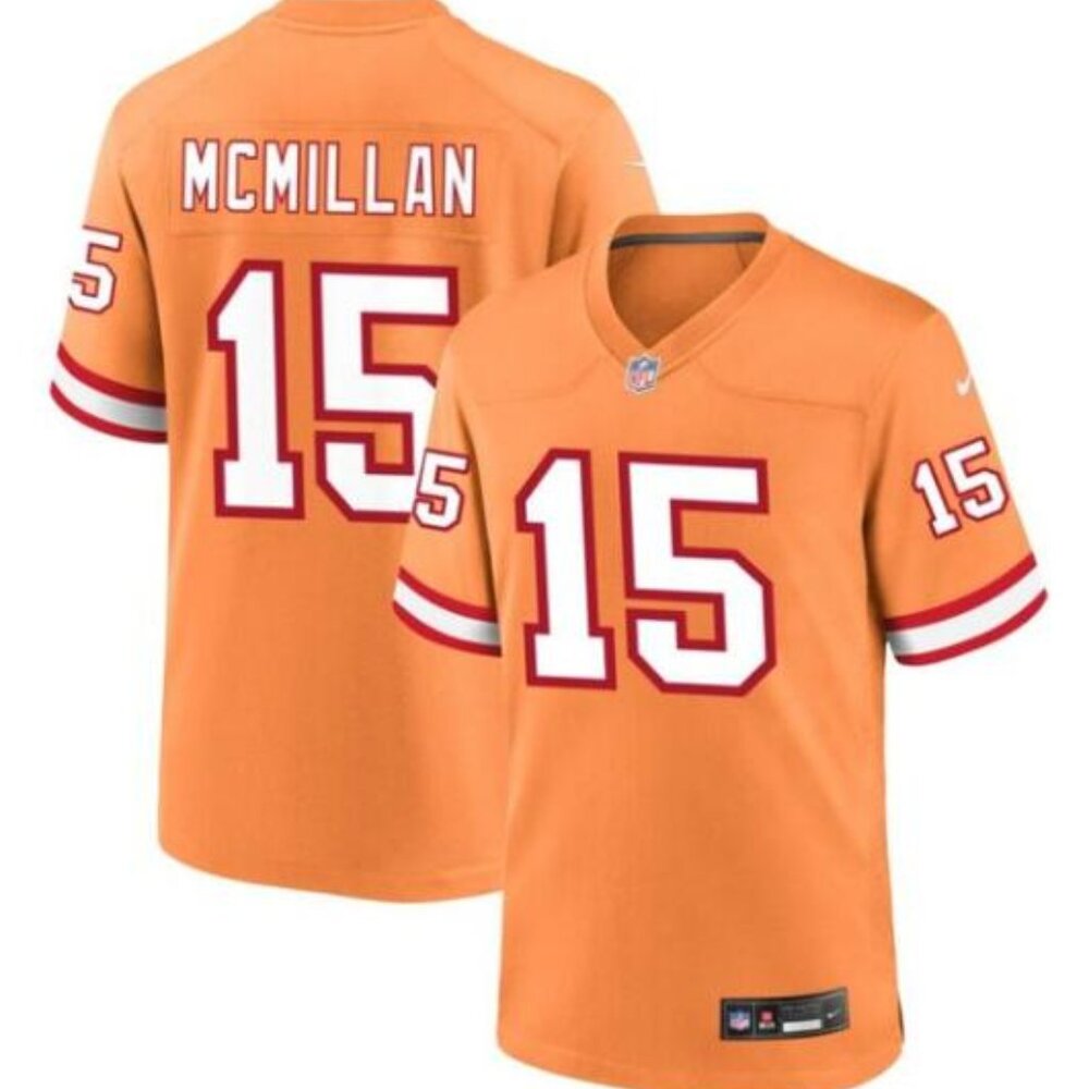 Jalen McMillan Orange Stitched Jersey